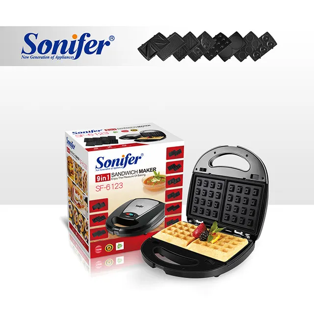 Сэндвичница Sonifer 9 в 1 SF-6123, для приготовления завтрака#2