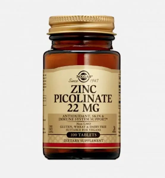 Цинк пиколинат Solgar Zinc Picolinate 22mg (100 шт.)#3