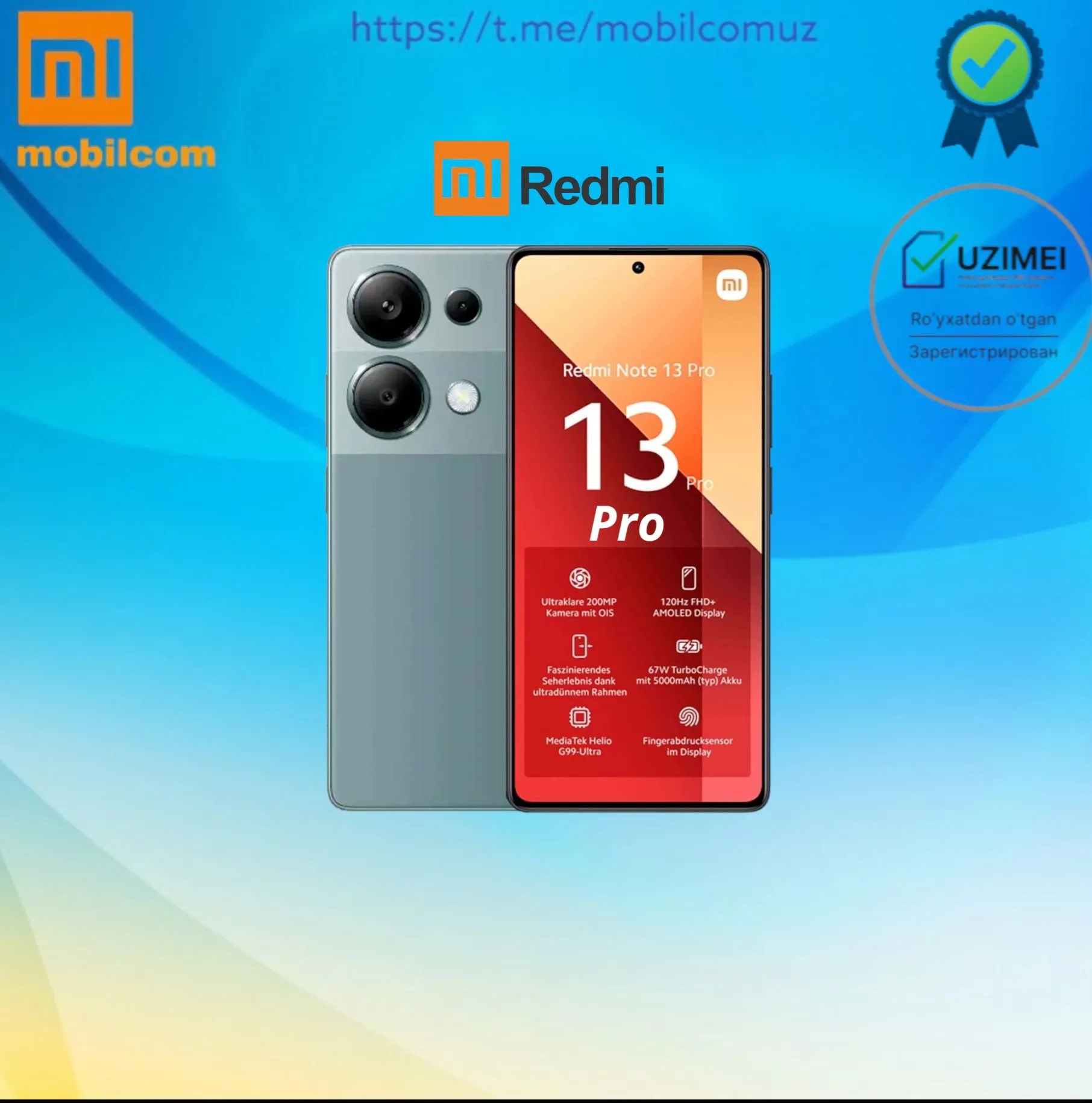 Смартфон Xiaomi Redmi Note 13 Pro+ 256/512GB#6