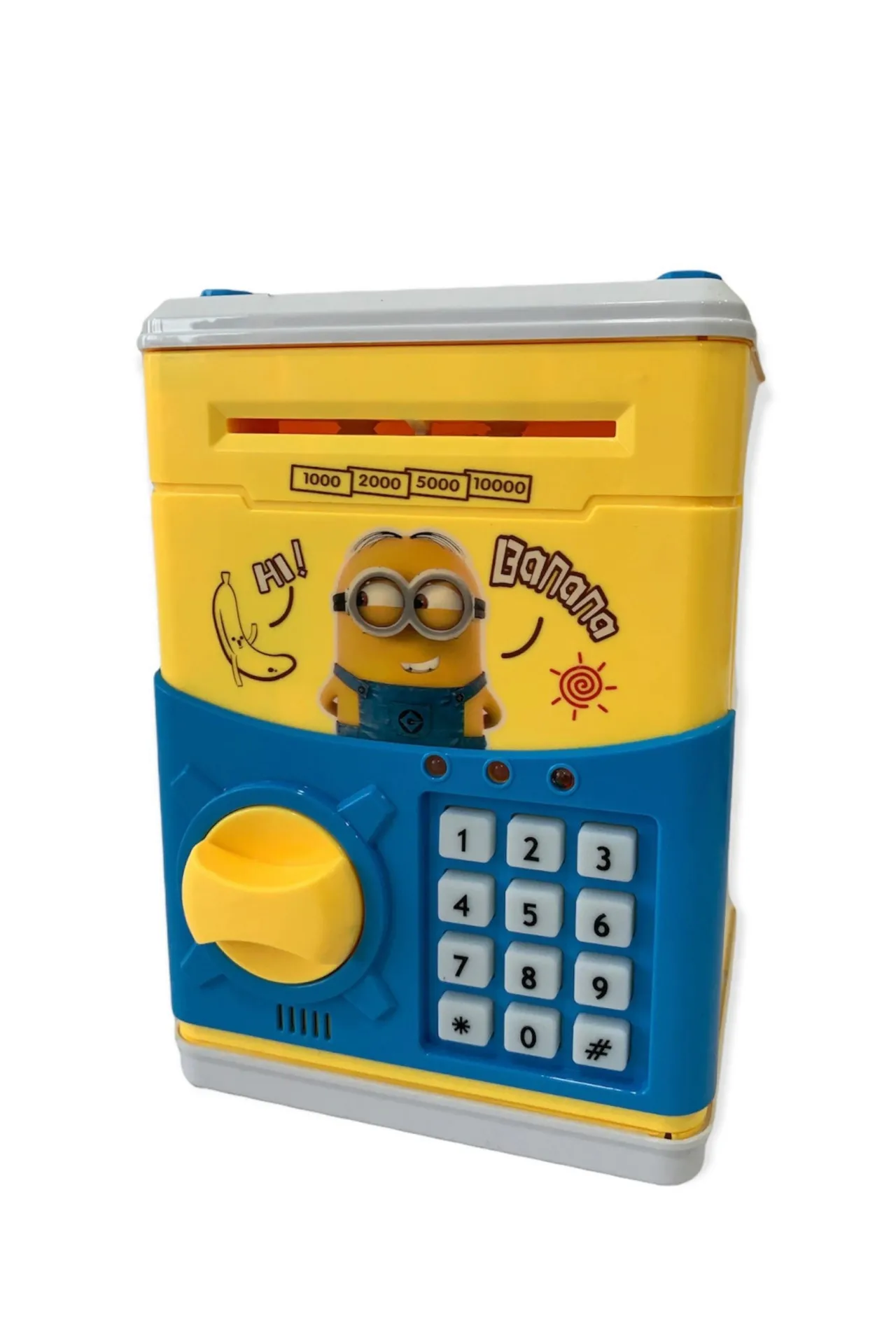 Детская электронная копилка-сейф с кодовым замком sk004 SHK Gift синий#3