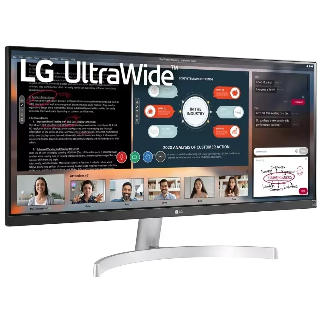 Monitor LG - 29" 29WN600-W Ultra keng / 29" / 2560 x 1080 / IPS / Mat#4