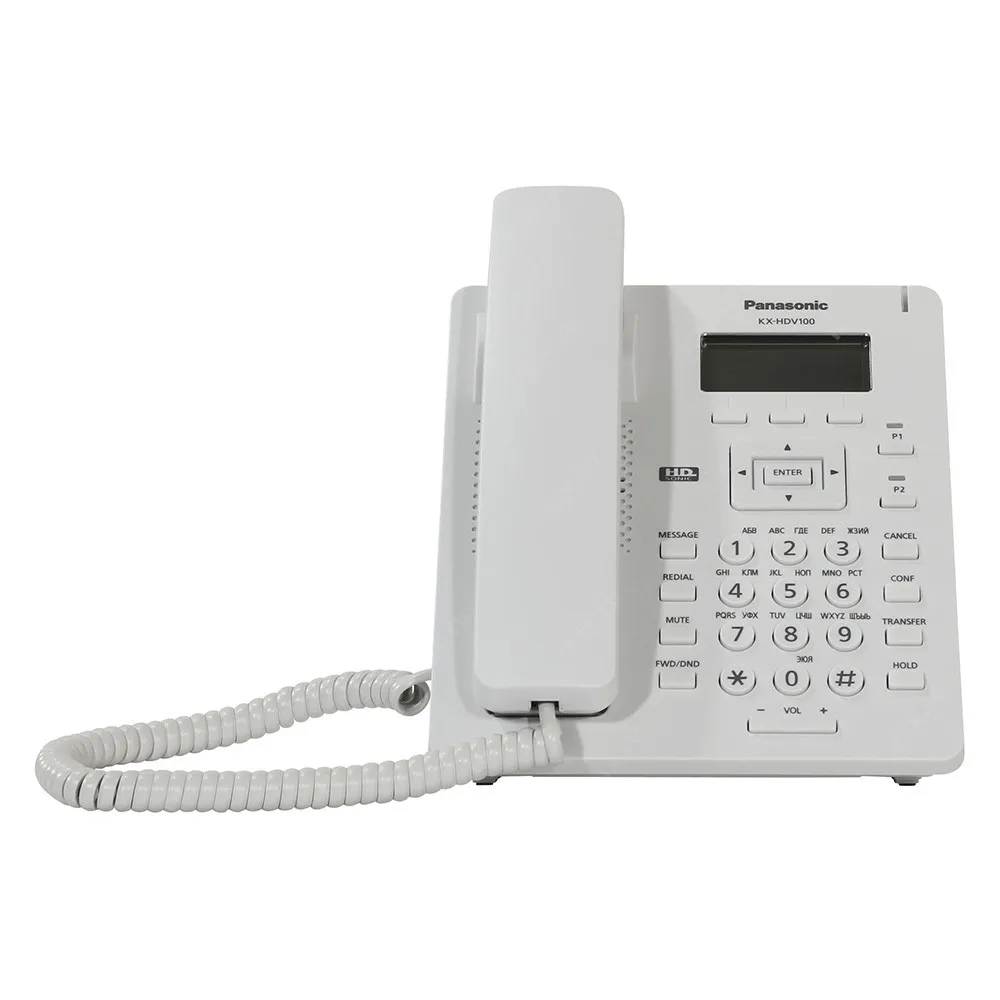 Телефон Panasonic KX-HDV100RU, Проводной SIP телефон, ЖК-дисплей, 1 SIP, 1 Ethernet порт#2