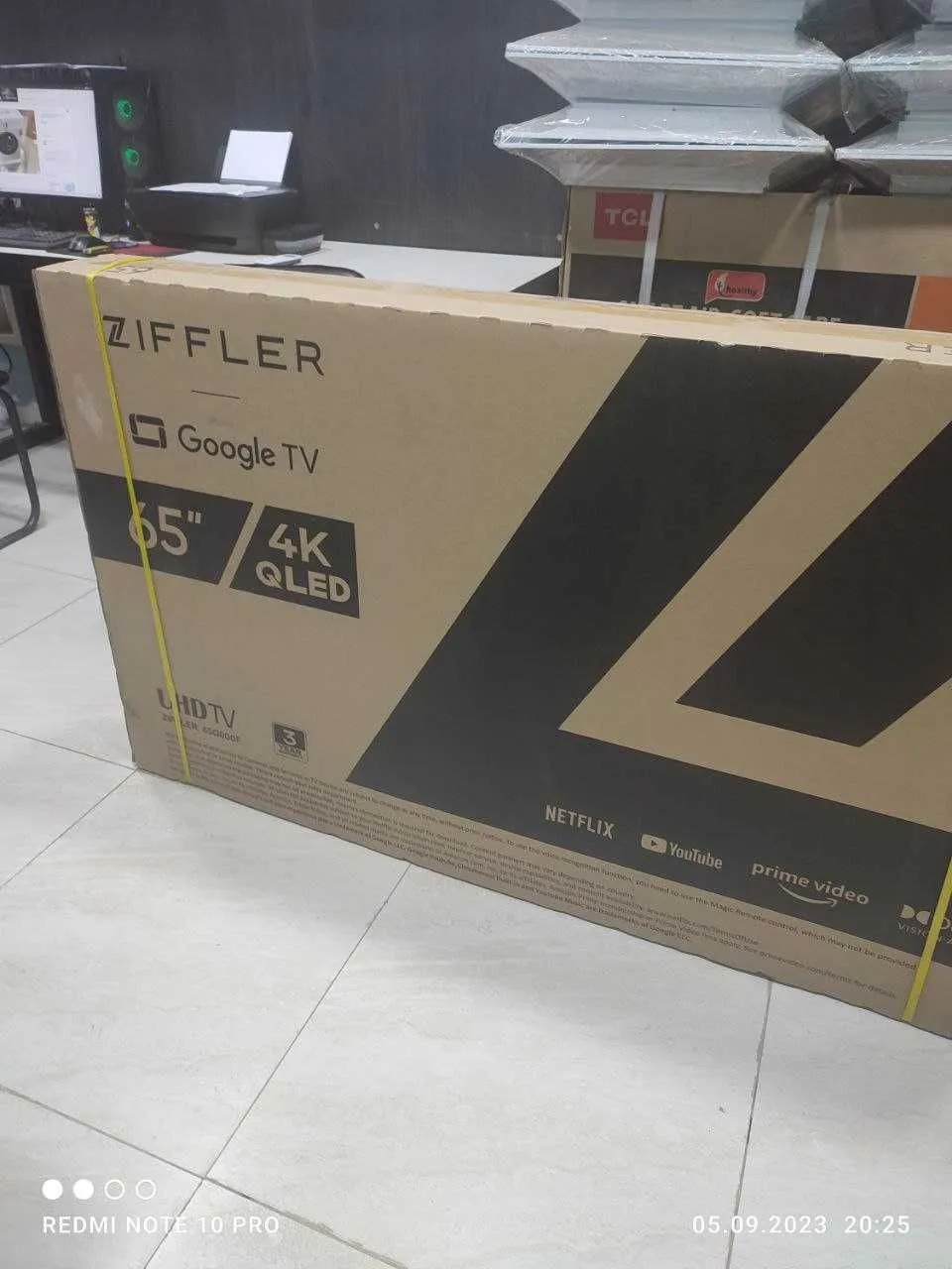 Телевизор Ziffler 65" HD QLED Smart TV Wi-Fi Android#4