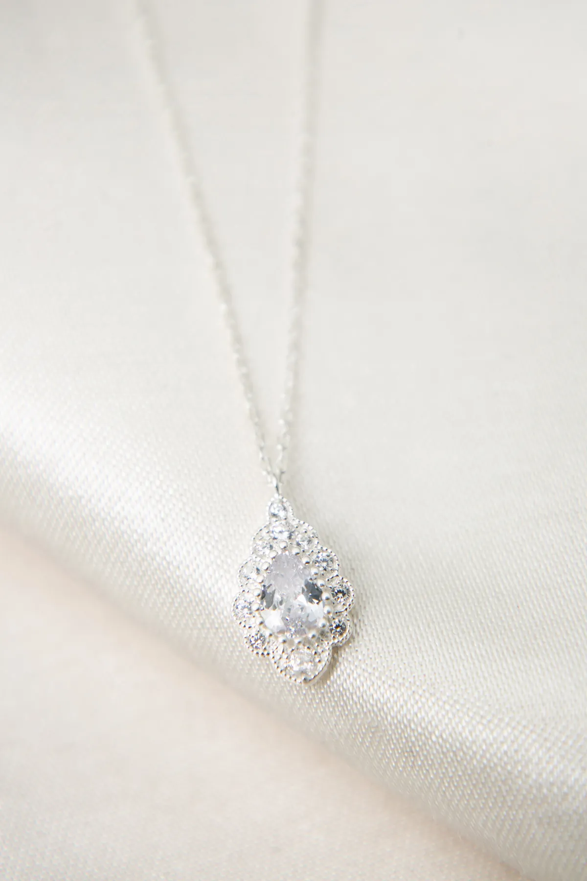 Женское серебряное ожерелье, модель: камень fa182553 Larin Silver#3
