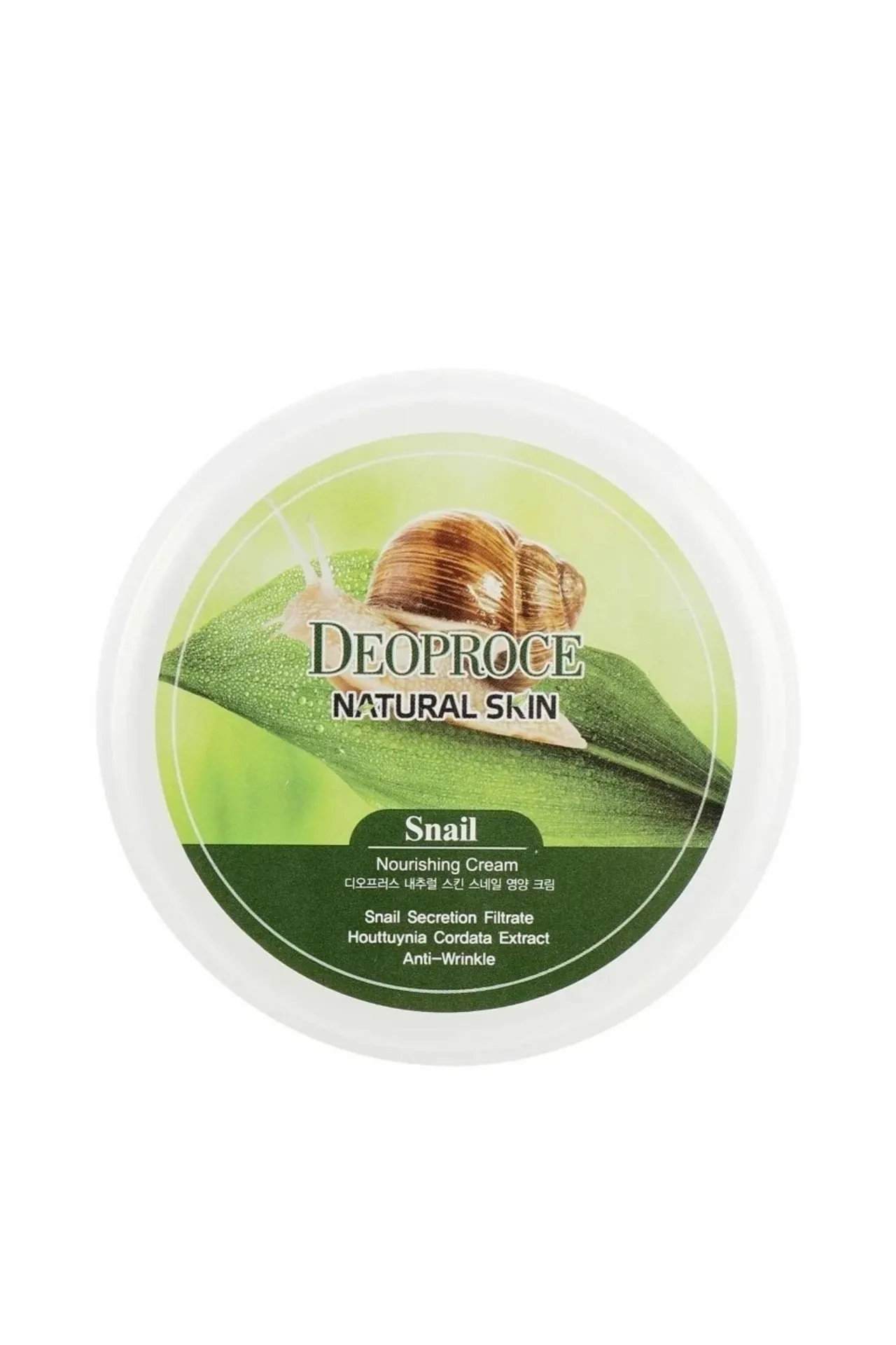Крем для лица и тела с улиточным экстрактом natural skin snail nourishing cream 5529 Deoproce (Корея)#4