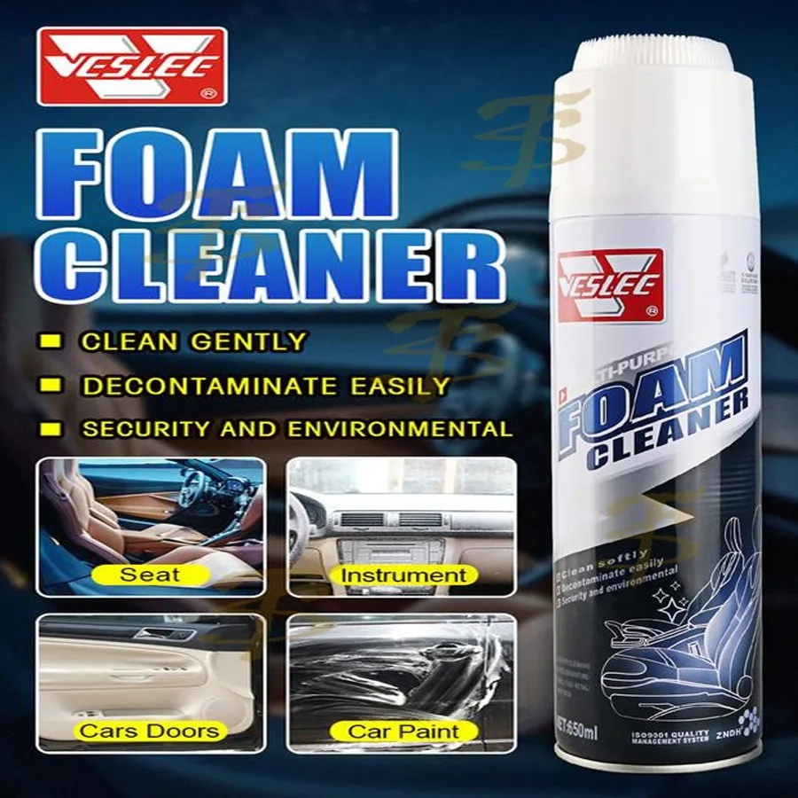 Пенный очиститель салона авто VESLEE Foam Cleaner используют для очистки всего интерьера, сидений, материалов автомобиля#2