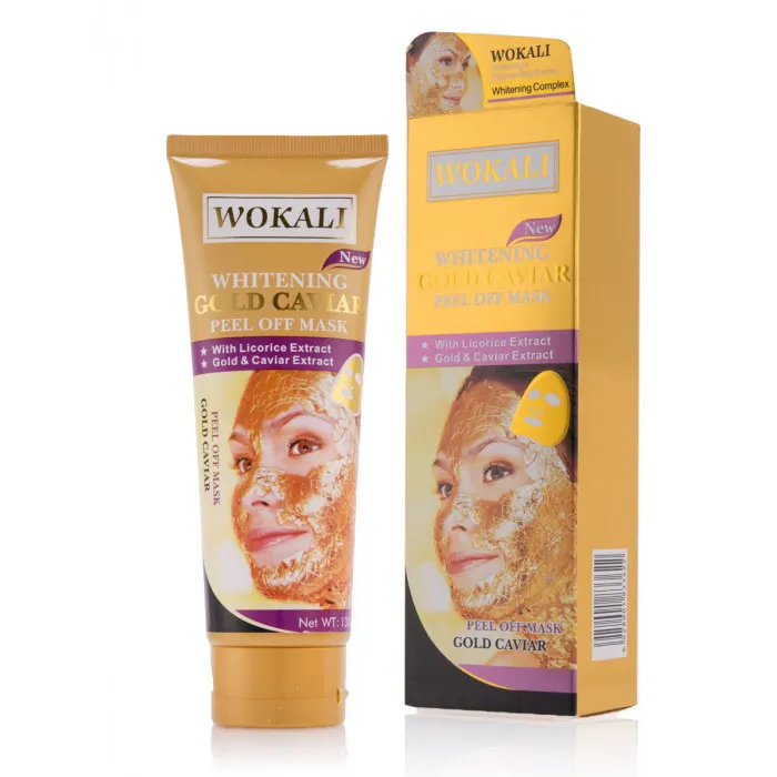 Золотая маска для лица Wokali Whitening Gold Caviar#5