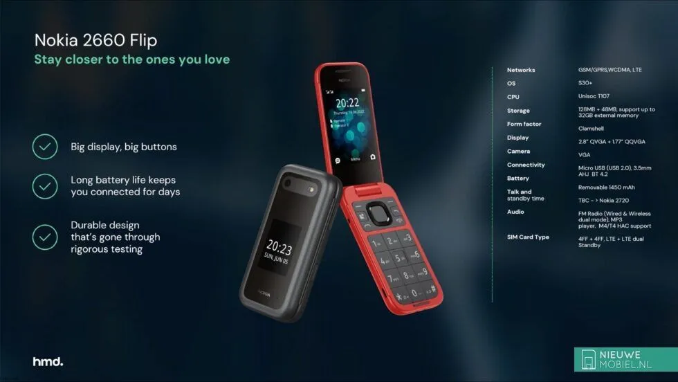 Смартфон Nokia 2660 Flip#3