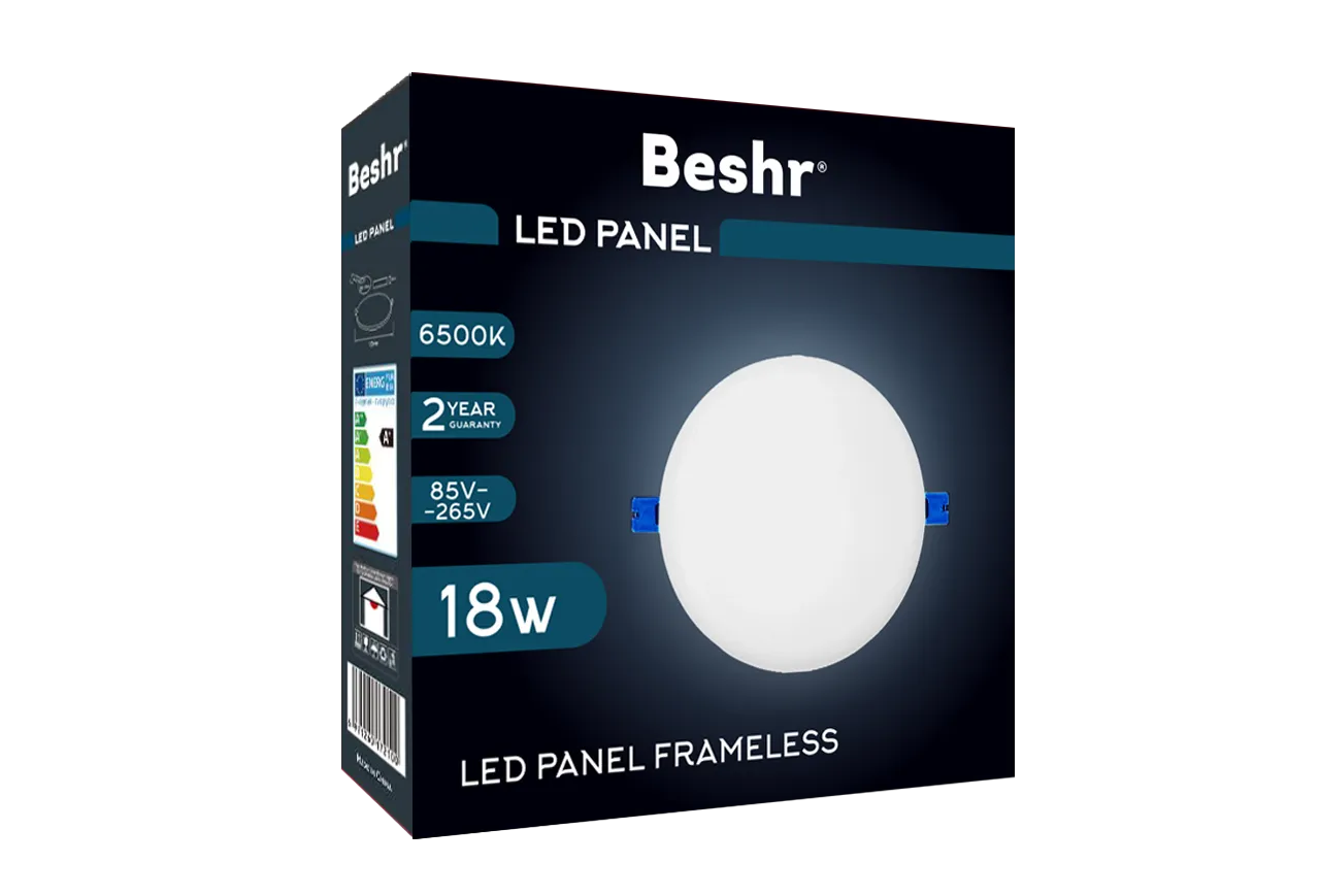 Лампа Beshr Led Panelframeless Round 6500K  18W#2