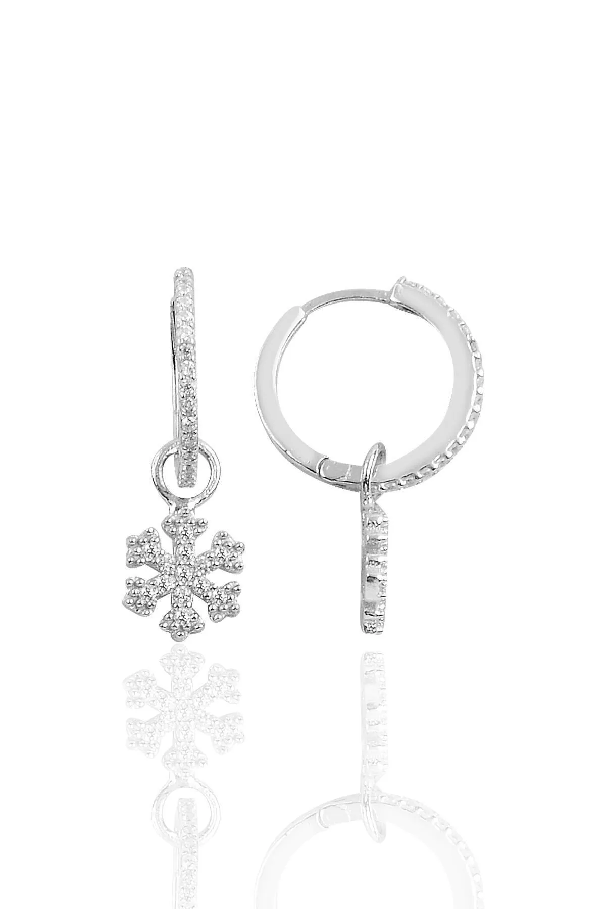 Серебряные серьги, модель: звезда и снежинка esk2163 Larin Silver#3