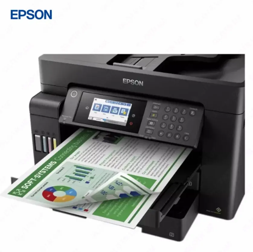 Струйный принтер Epson L15150, цветная, A3, 22 стр/мин (цветн. А3), AirPrint, Ethernet (RJ-45), USB, Wi-Fi, черный#2