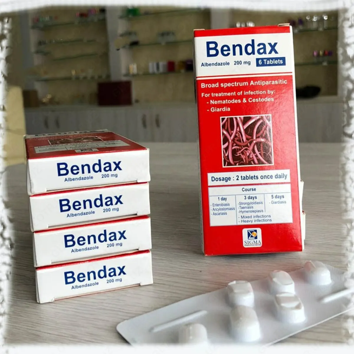Antigelmintik preparat Bendax (6 tabletka)#2
