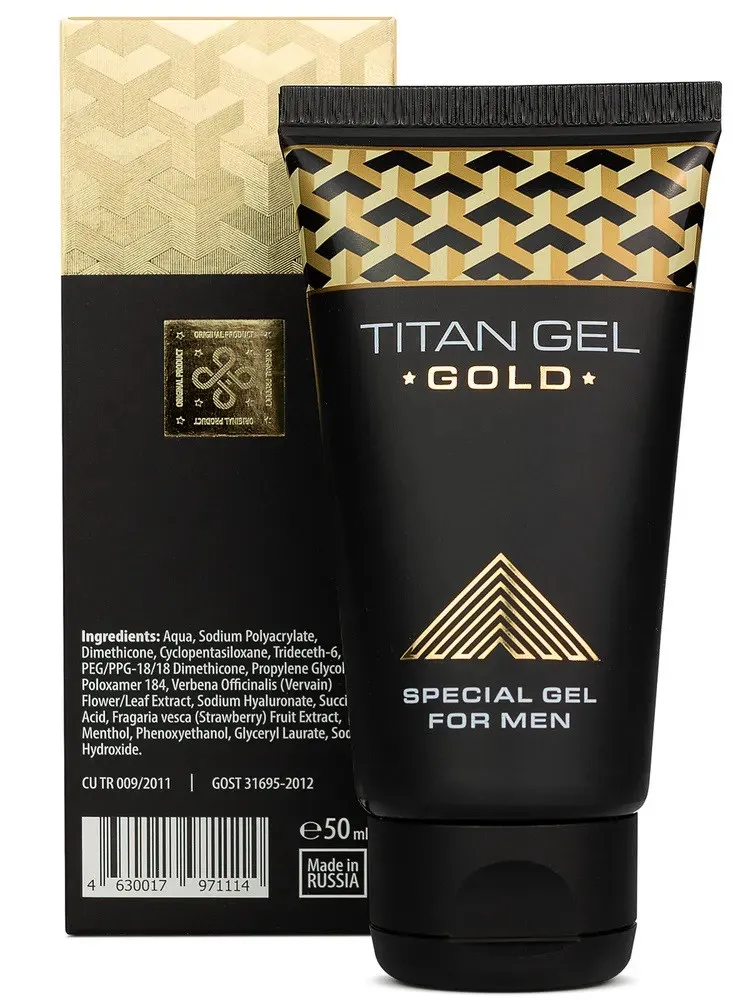 Специальный гель для мужчин Titan Gel Gold#1