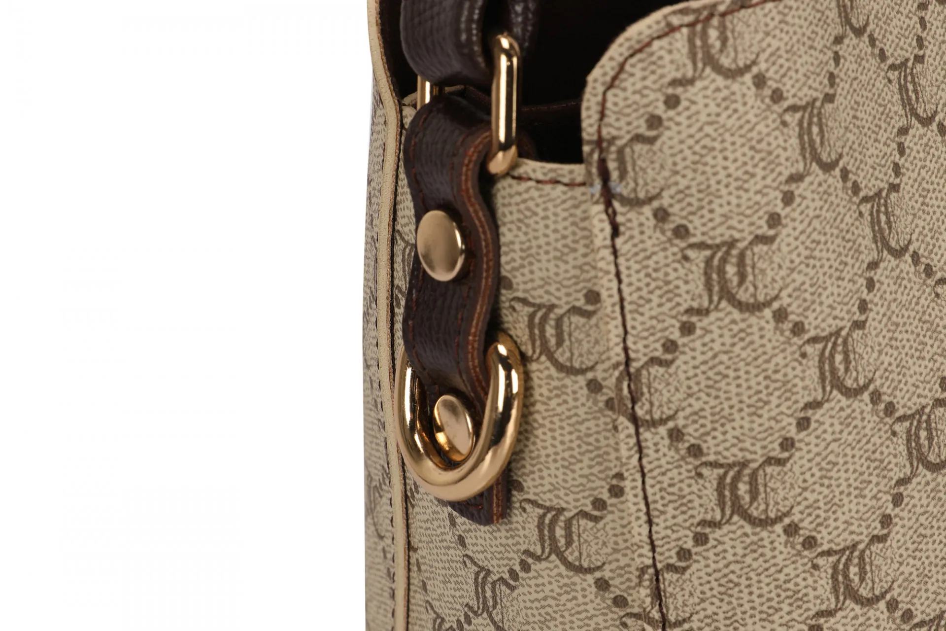 Женская сумка 1515 Кремово-коричневая#5