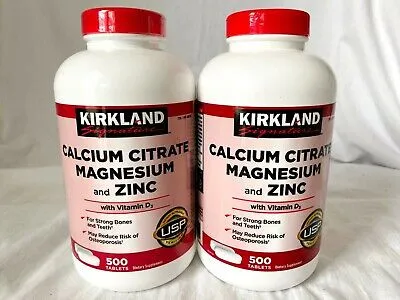 Цитрат кальция, магнезия и цинк Kirkland Signature Kirkland Calcium citrate magnesium zinc (500 шт.)#3