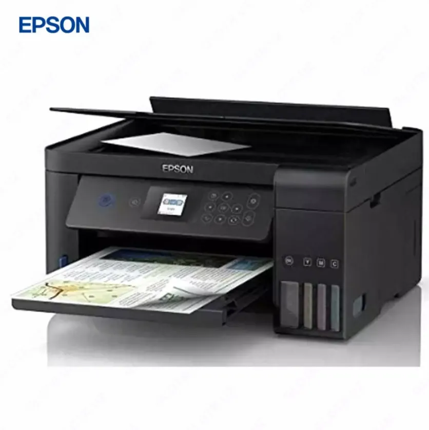 Струйный принтер Epson L4260, цветной, A4, AirPrint, USB, Wi-Fi, черный#2