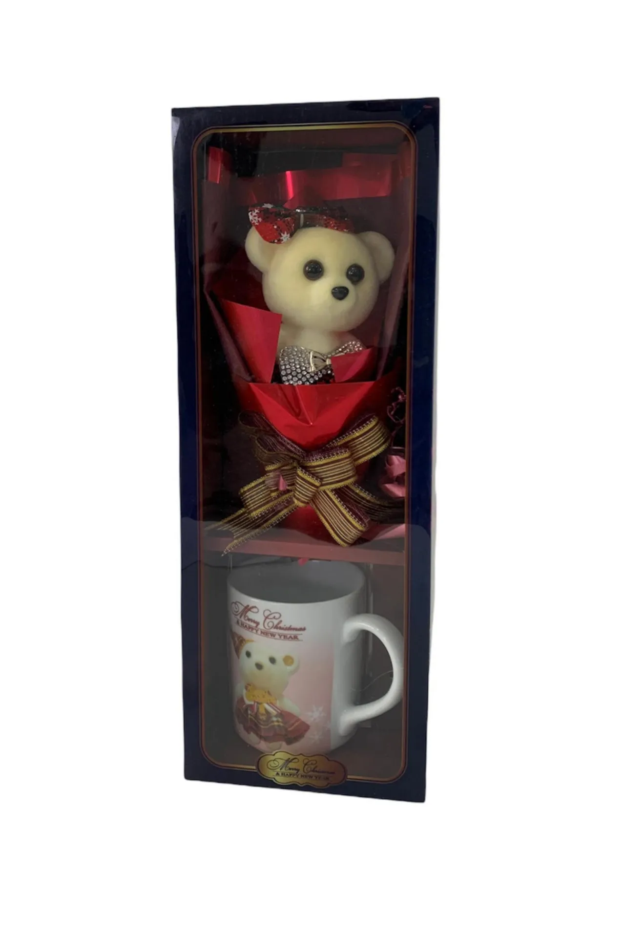 Подарочный набор - чашка с мишкой a014 SHK Gift красный#2