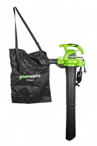 Электрический воздуходув-садовый Greenworks GBV2800 2800W#5