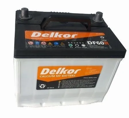 Автомобильный аккумулятор Delkor AH 60L Корея (Nexia2, Сobolt, Spark)#2