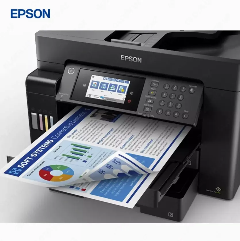Струйный принтер Epson L15160, цветная, A4, 32 стр/мин (цветн. А4), Ethernet (RJ-45), USB, Wi-Fi, черный#2