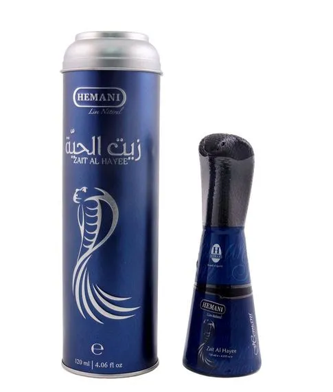 Масло для волос Hemani Zait Al Hayee с Жиром Кобры (250 мл)#4