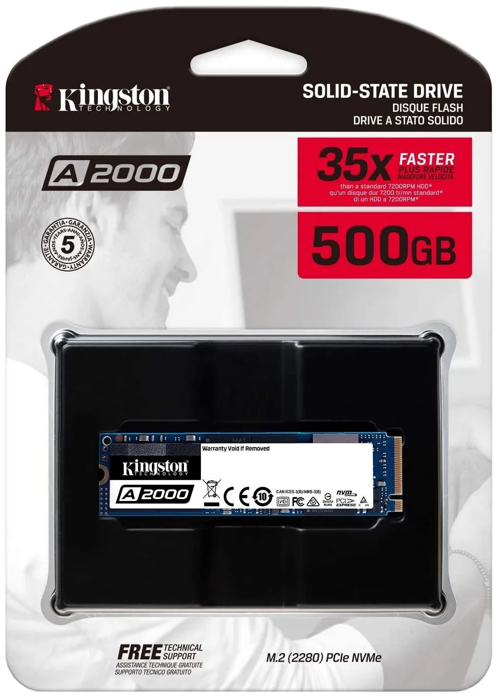 SSD M.2 Kingston SA2000M8/500G | 500 GB | 3 yil Kafolat#3