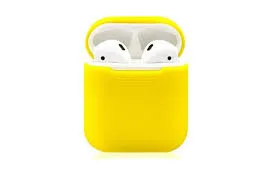 Силиконовый чехол для Apple Airpods Yellow#4