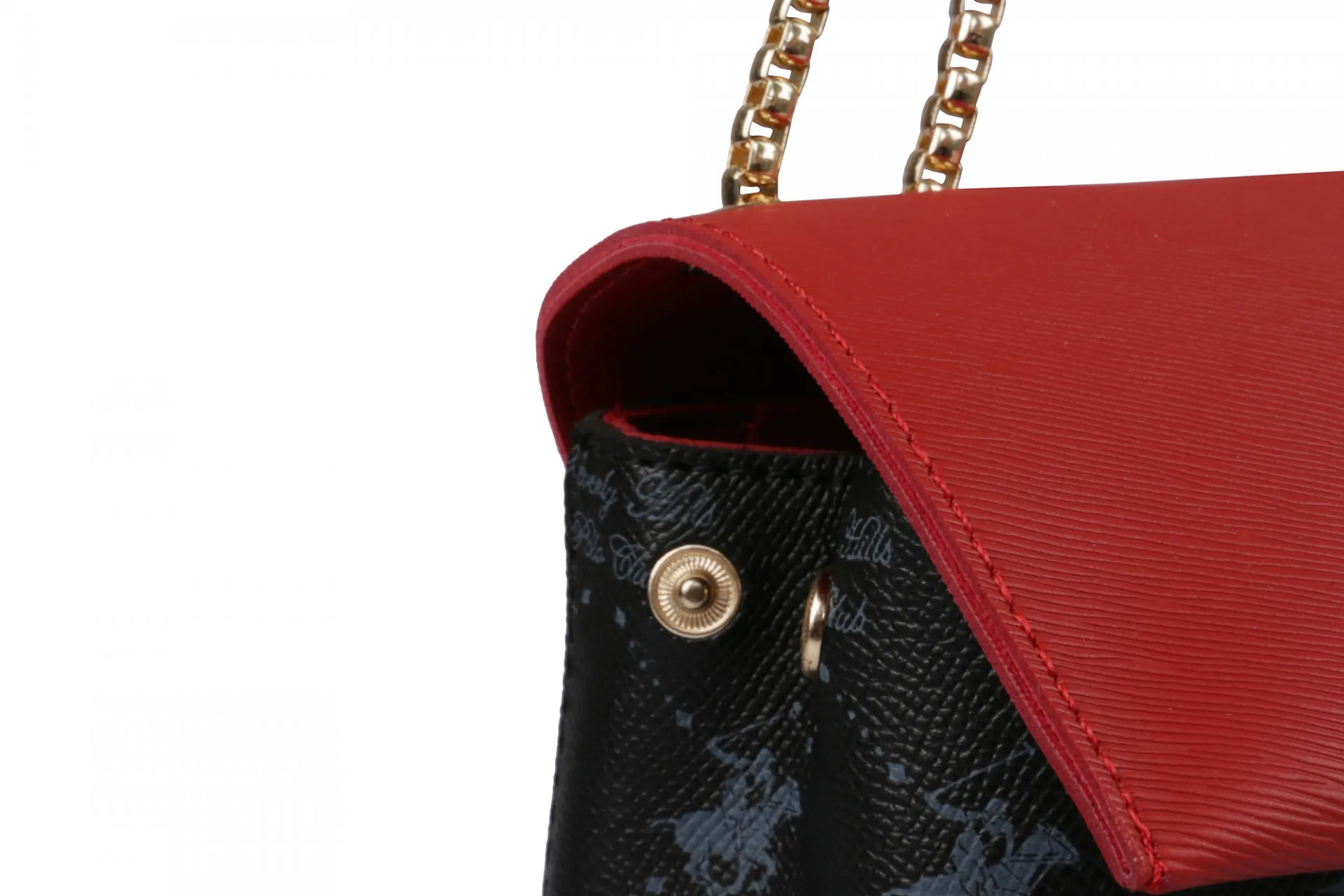 Женская сумка 1091 Черно-красная#5