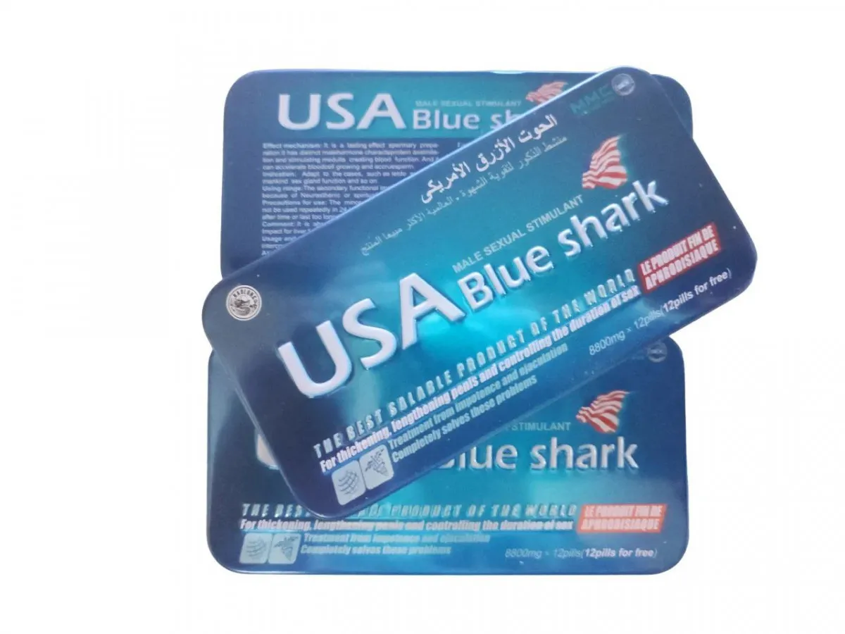 Мужской препарат USA Blue Shark - Голубая акула (12 таблеток)#4