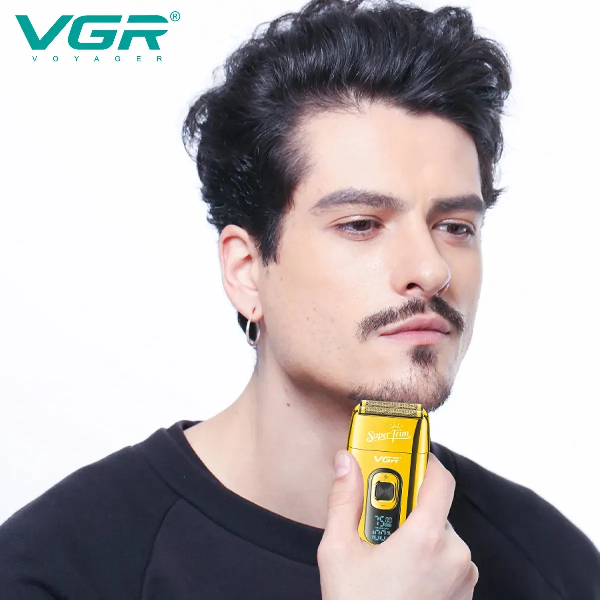 Электробритва VGR Professional V-332, золотой#5