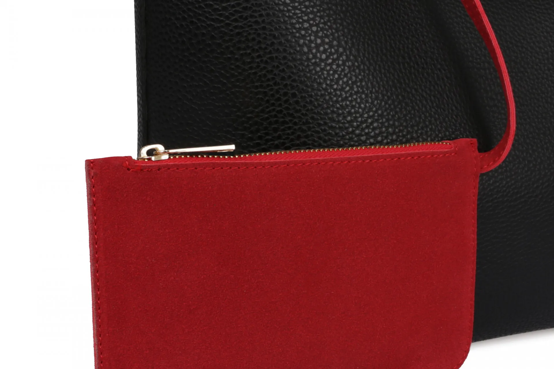 Женская сумка 1507 Черно-красная#6