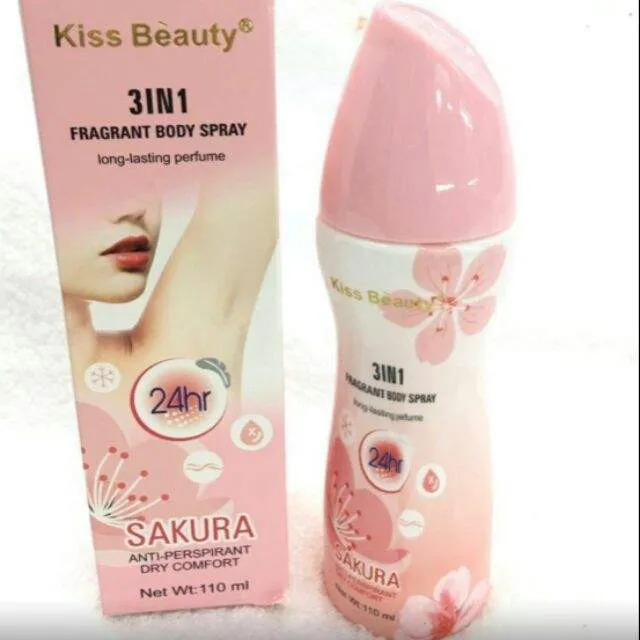 Antiperspirant Kiss Beauty 3 In 1  Fragrant Body Spray#3