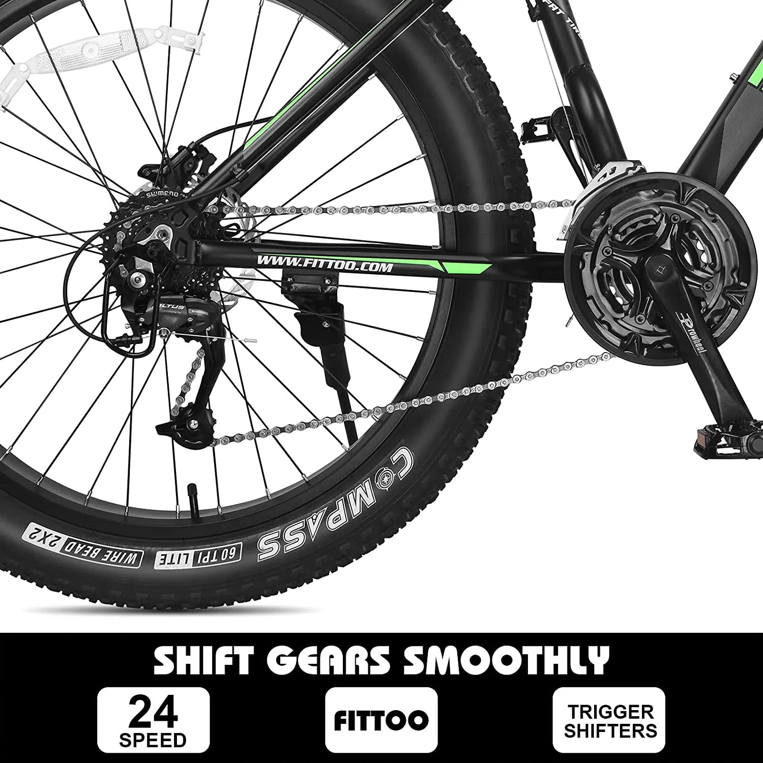 Горный велосипед FITTOO Fat Tire, 26-дюймовый 4.0 Австралия#4