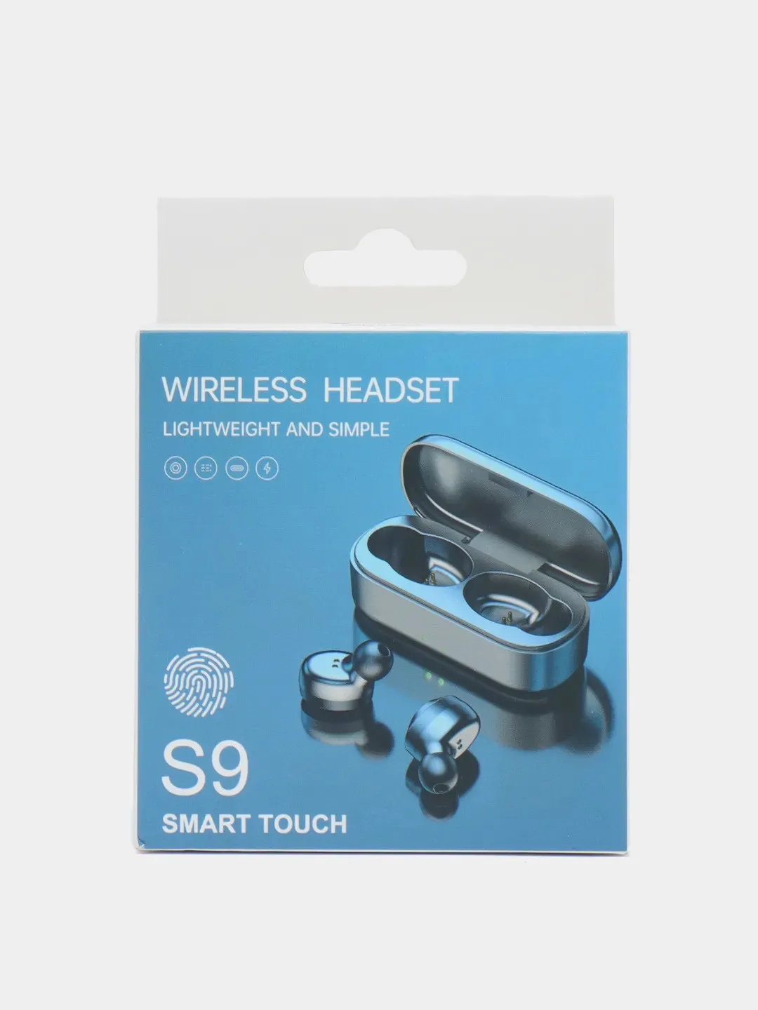 Наушники беспроводные S9 с микрофоном, Bluetooth 5.1, белые#5