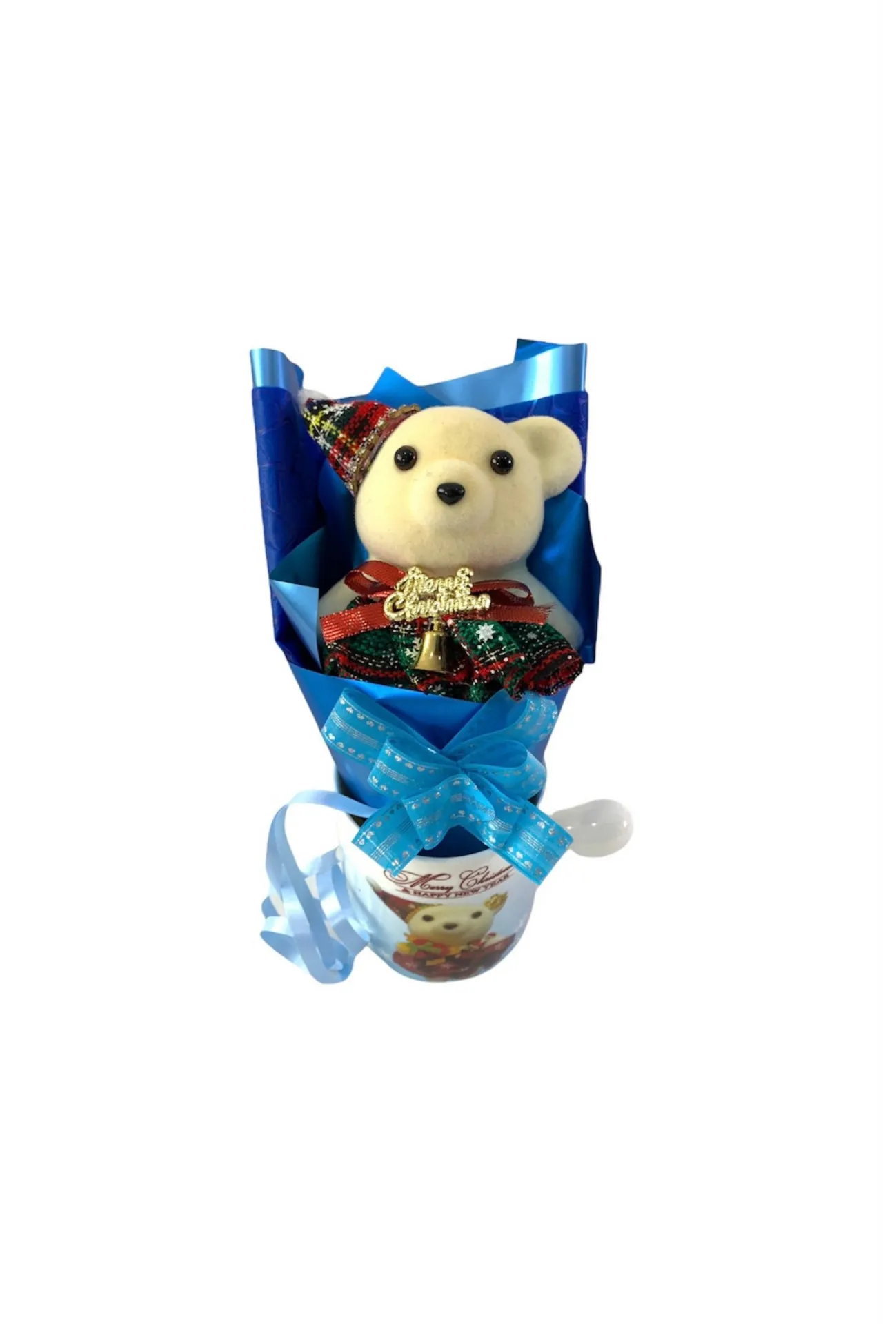 Подарочный набор - чашка с мишкой a014 SHK Gift синий#2