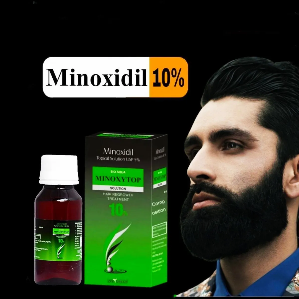 Препарат против выпадения волос и бороды Minoxytop 10%#3