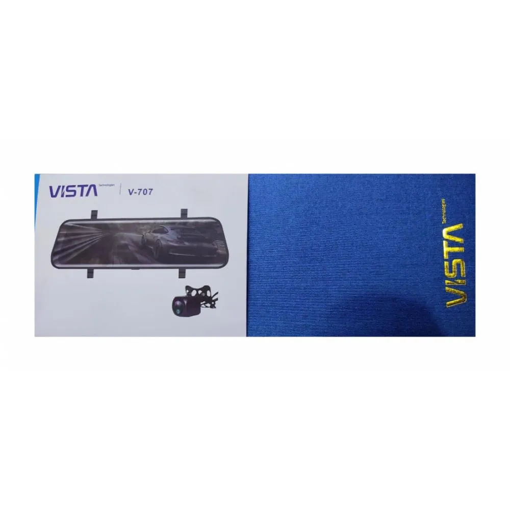 Двухкамерный сенсорный полный экран видеорегистратор Vista V-707 Full HD#4
