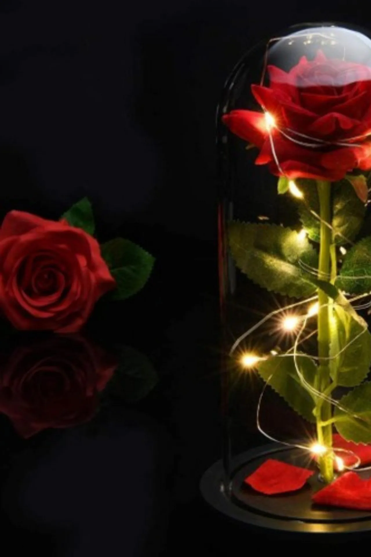 Роза в колбе с подсветкой sk029 SHK Gift#2