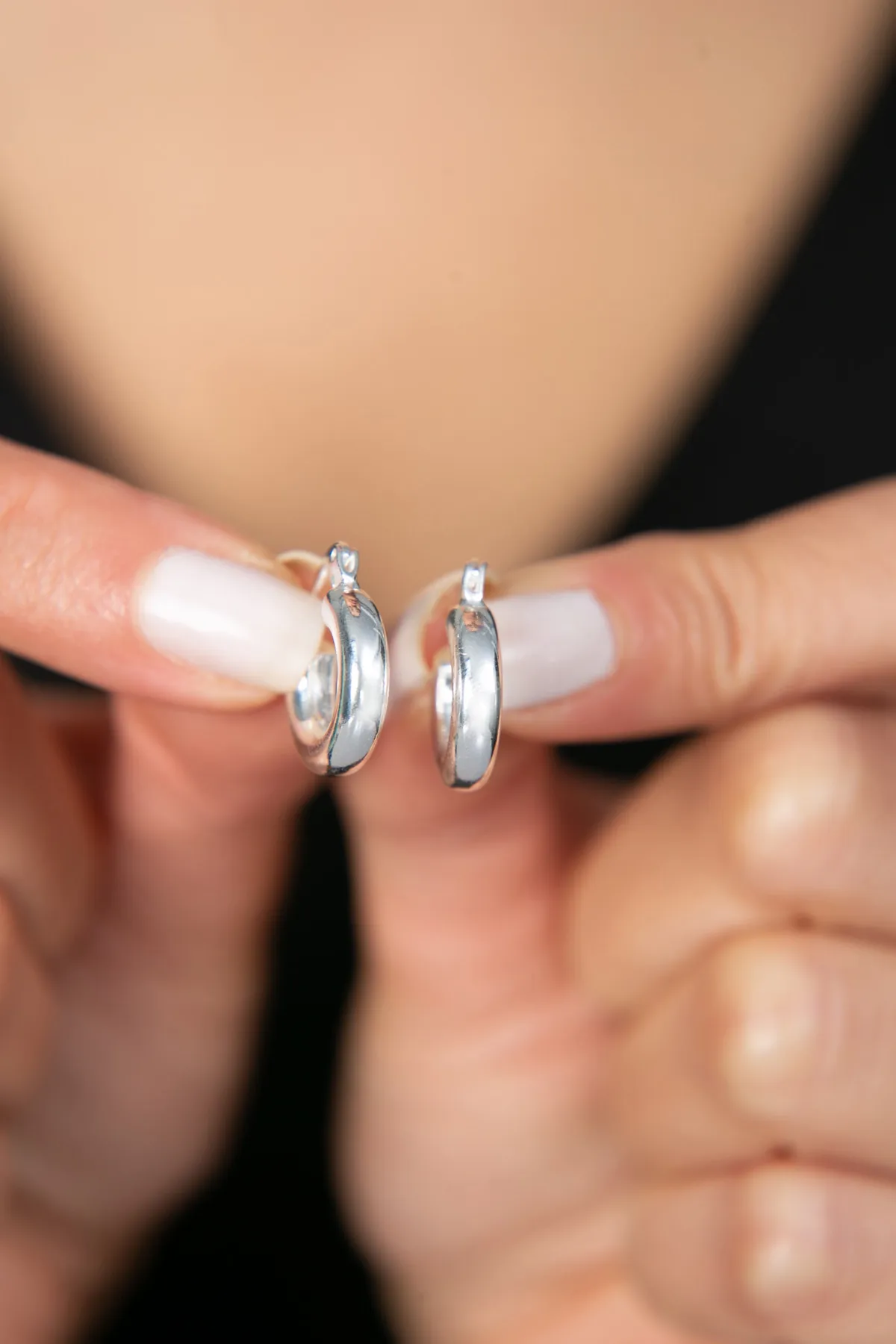 Серебряные серьги, модель: кольца elkmd50082 Larin Silver#3