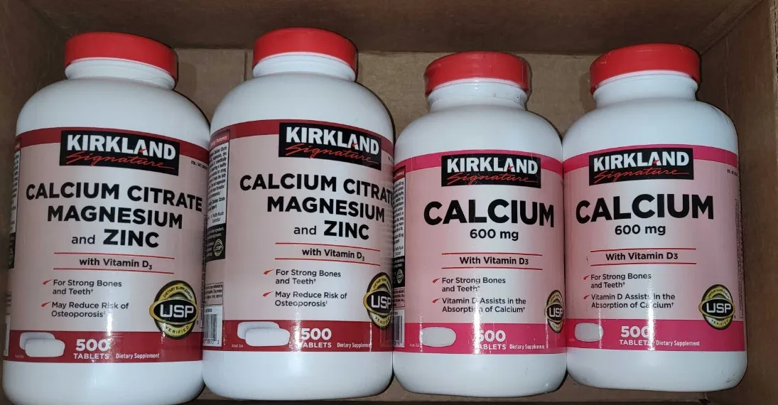 Kaltsiy sitrat, magniy va sink  Kirkland Signature Kirkland Calcium citrate magnesium zinc 500 dona#4