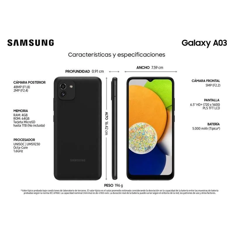 Смартфон Samsung Galaxy A03 3/32GB#2