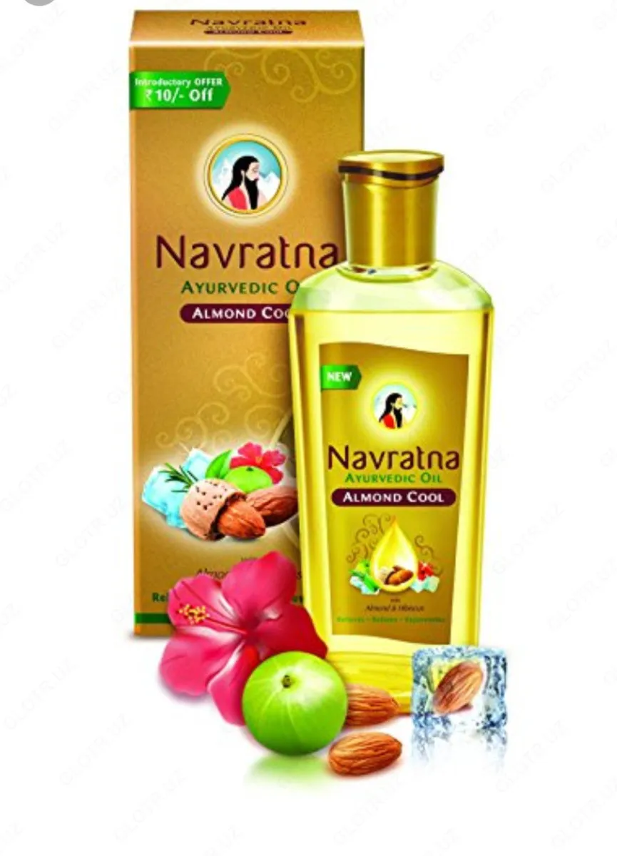 Масло для волос, снимает стресс и головные боли - Navratna#2