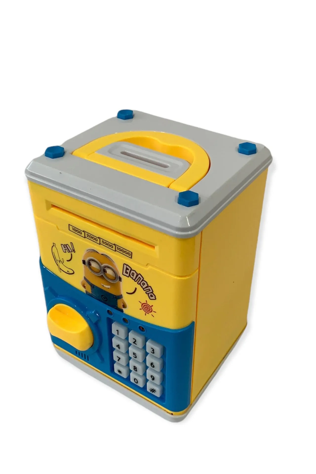 Детская электронная копилка-сейф с кодовым замком sk004 SHK Gift синий#2