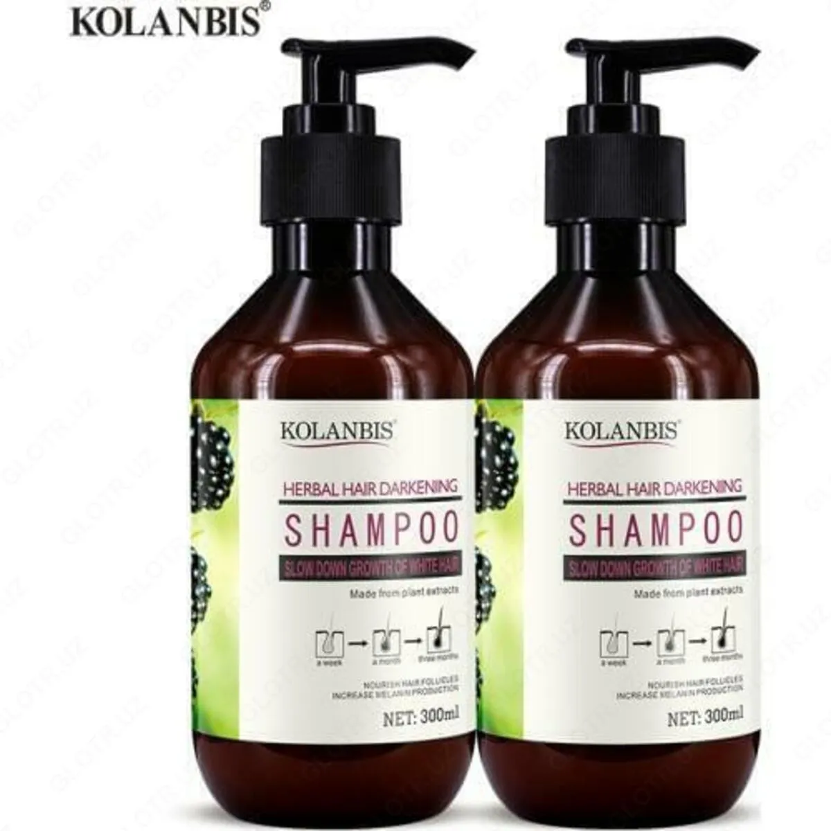 Sochni ildizlardan qoraytiradigan shampun#2