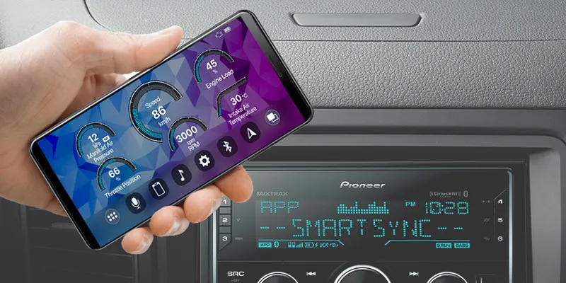 Автомагнитола Pioneer Digital  MVH-S622BS 2-DIN Bluetooth Car Stereo#3