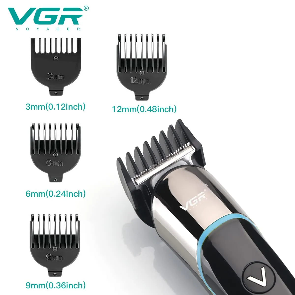 Аккумуляторная машинка для стрижки волос VGR V-291#6