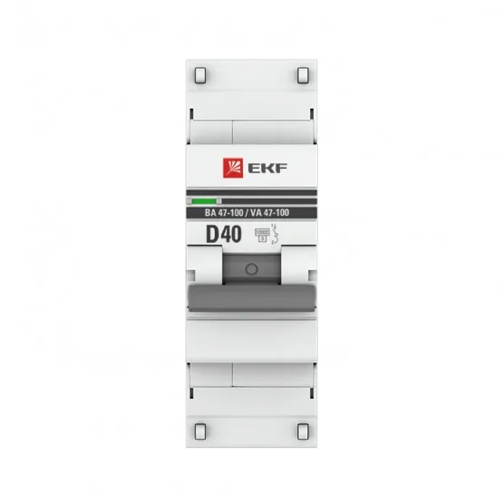 Автоматический выключатель 1P 40А (D) 10kA ВА 47-100 EKF PROxima#2