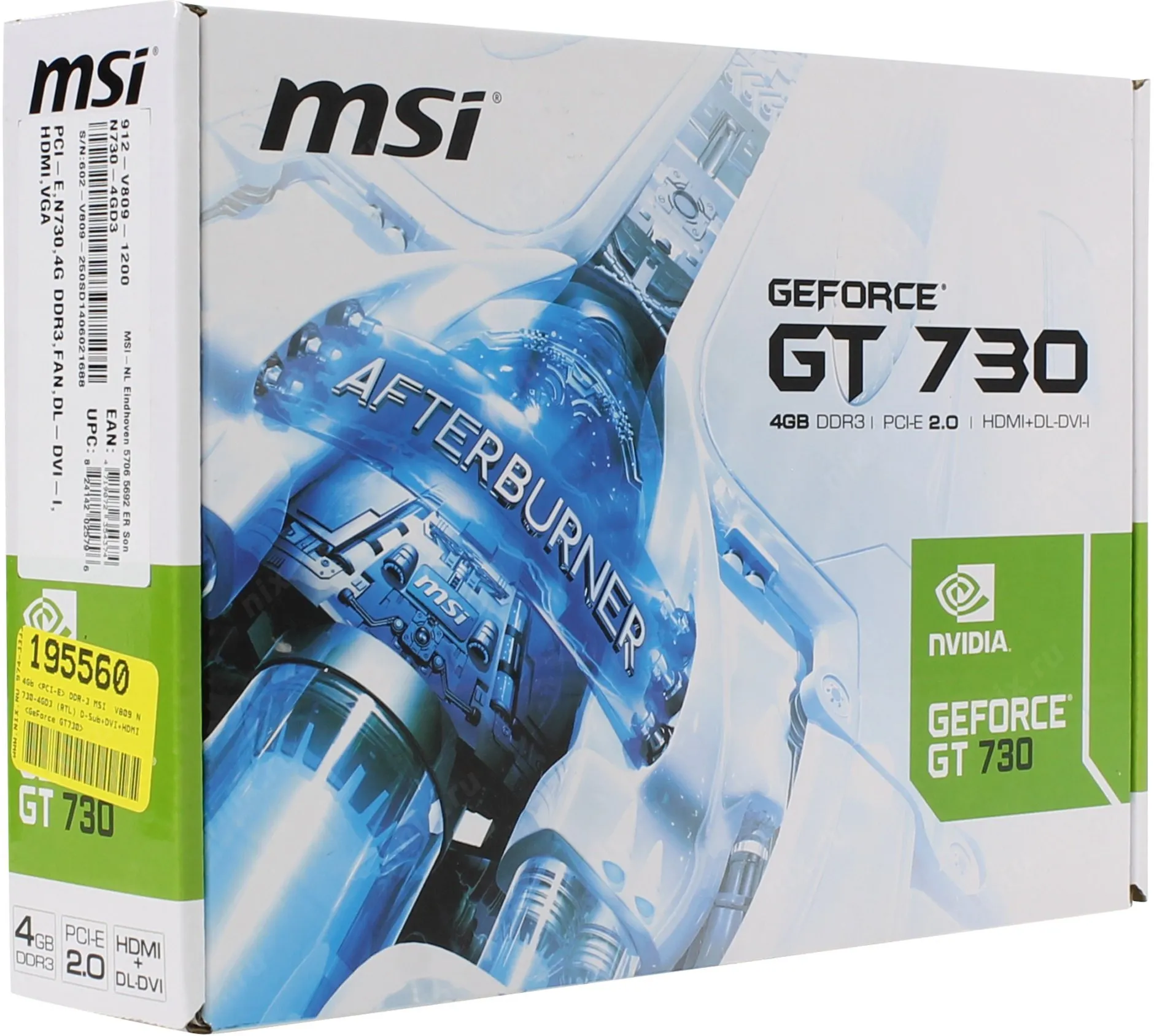 Видеокарта MSI GeForce® GT 730 (DDR3, 128-bit) 4 Гб DDR3#2
