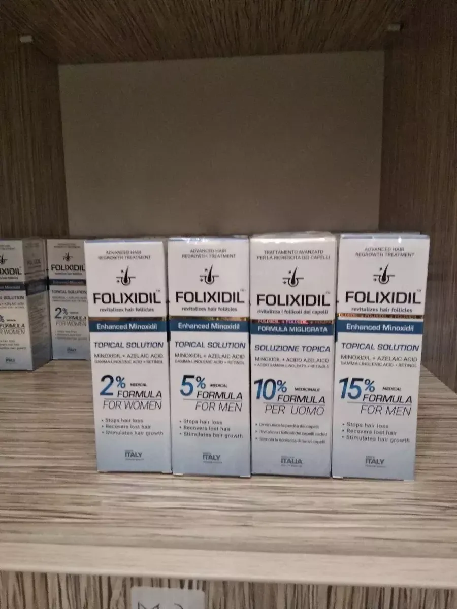 Minoxidil (Folixidil) 5%, 10%, 15% - Мужской лосьон для роста волос#2