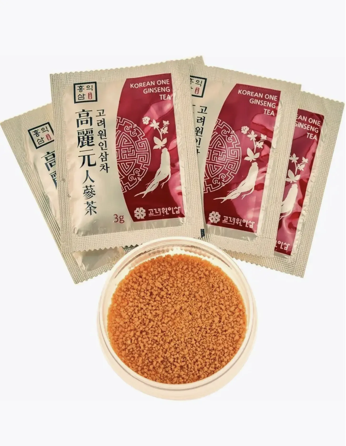Корейский чай с корнем красного женьшеня гранулированный#5